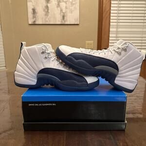 Mens Size 13 - Nike Air Jordan Retro 12 French Blue 2025 White (CT8013-114) NEW!